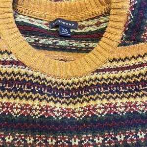 Lands End 100% Wool Sweater